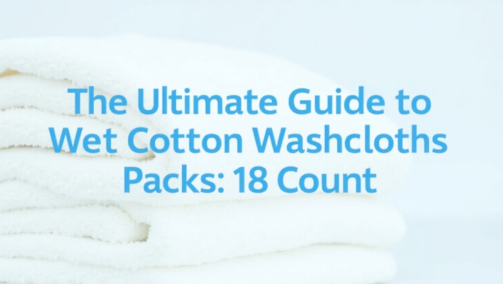 White Cotton Washcloth Packs 18 Count