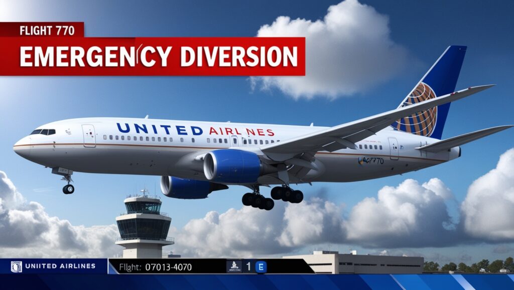 United Airlines Flight UA770 Emergency Diversion Status
